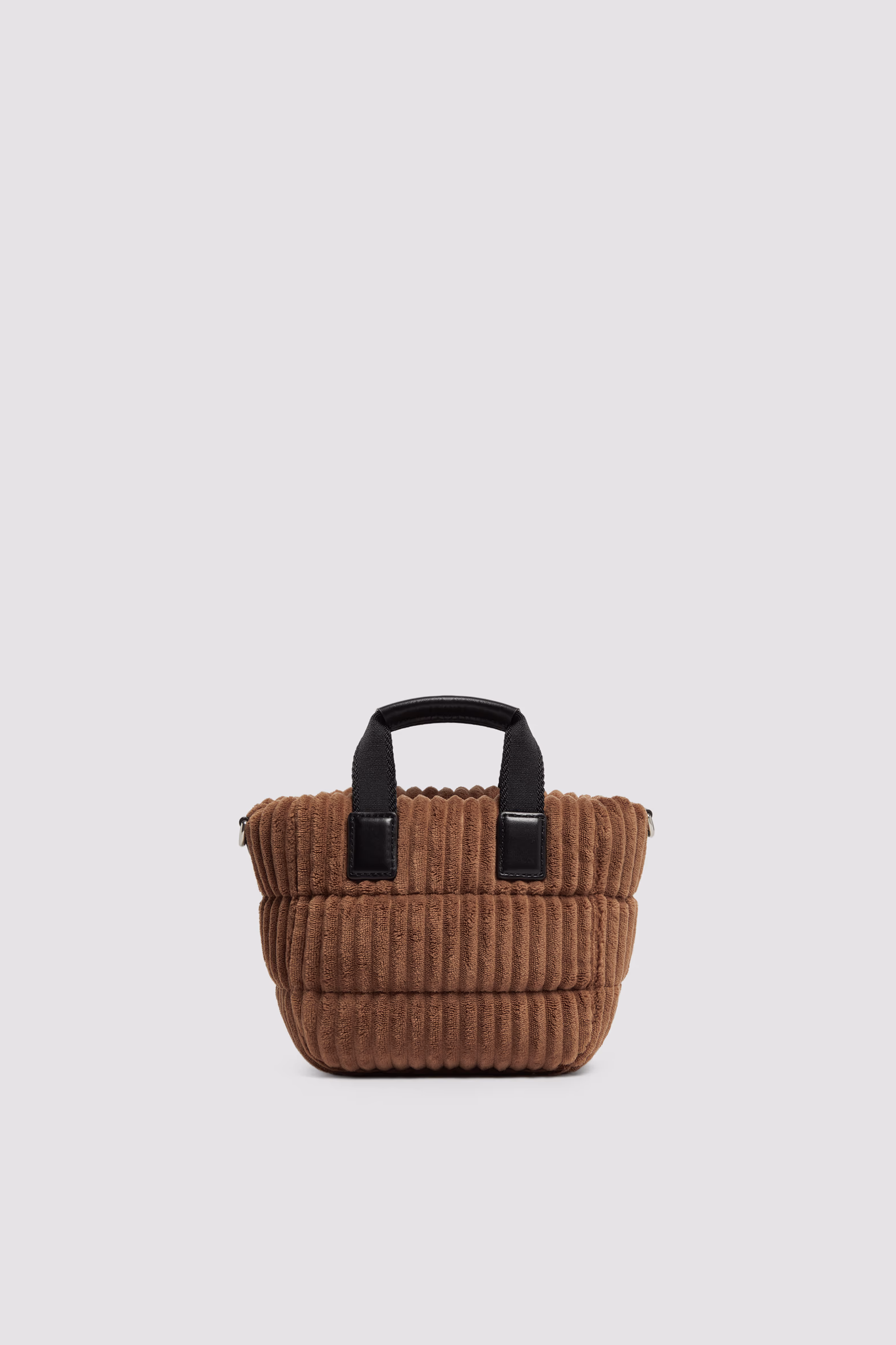Caradoc Corduroy Mini Tote Bag Women Brown Moncler 4